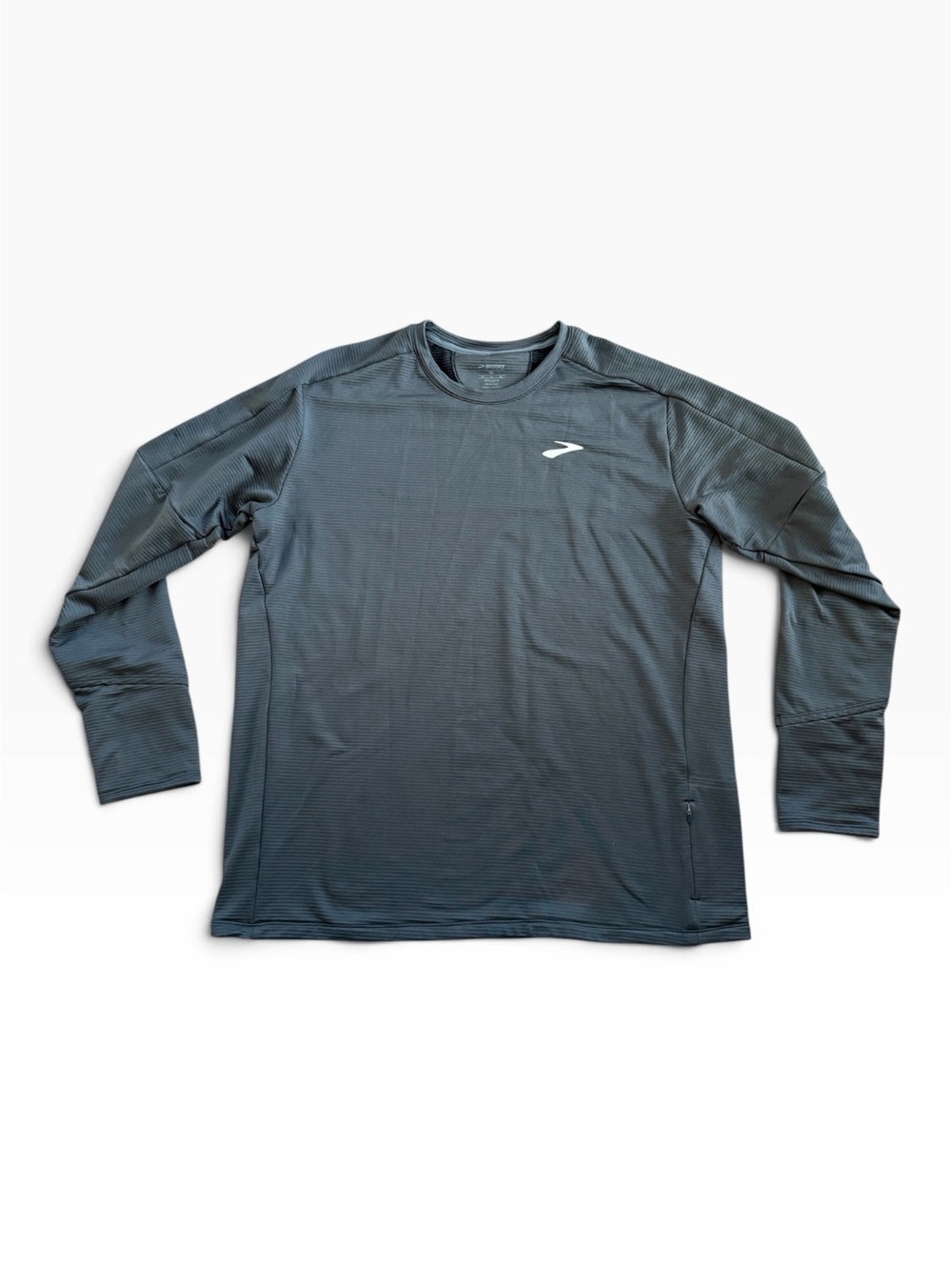 Brooks Men's Notch Thermal Running Long Sleeve Shirt 2.0 XL Pockets Thumbholes